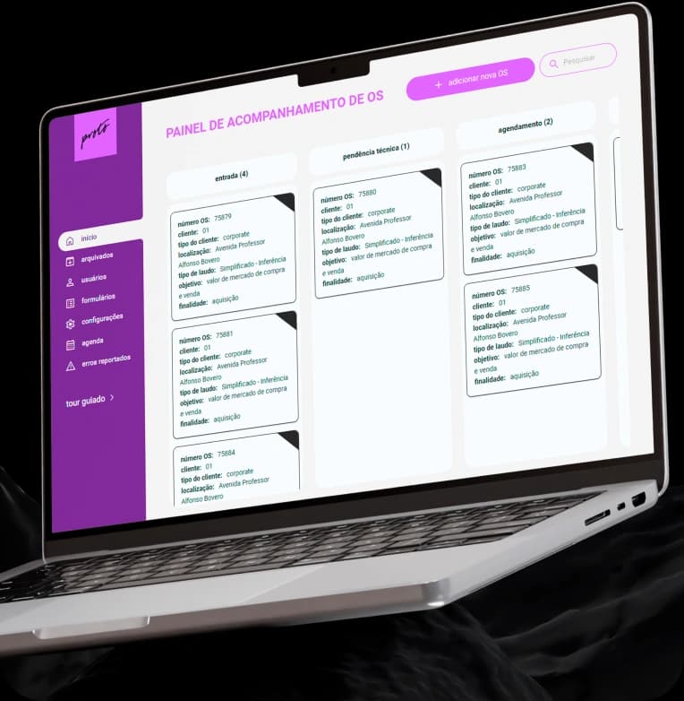 Plataforma Proto no notebook
