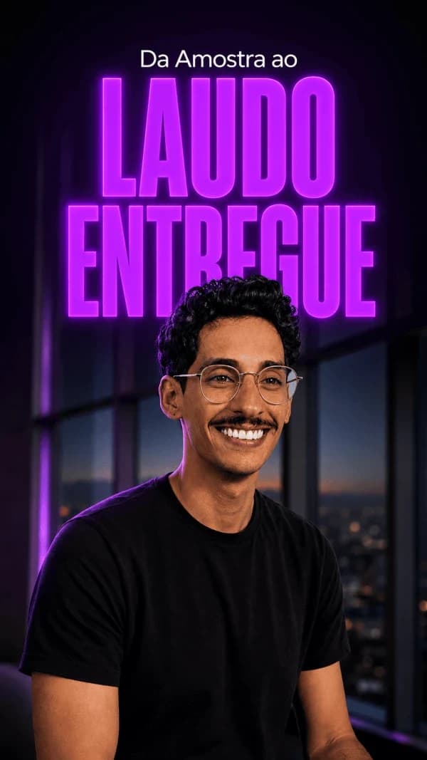 Da amostra ao laudo entregue